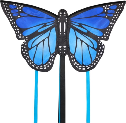 Monarch Butterfly Small Kite - Blue