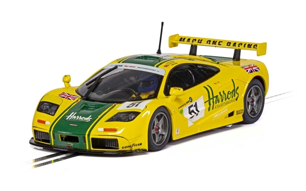 Scalextric McLaren F1 GTR LeMans 1995 Harrods Slot Car - C4026