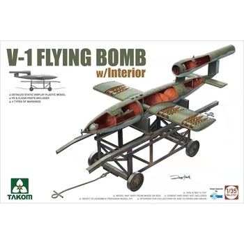 V-1 Flying Bomb with Interior