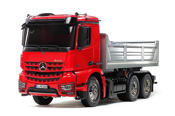 Tamiya Mercedes-Benz Arocs 6x4 Tipper Truck Pre-Painted Red/Silver Edition 56361