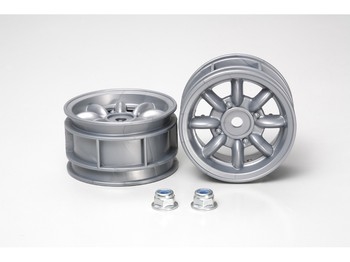 Tamiya Mini Cooper Wheels 2pcs (Grey)