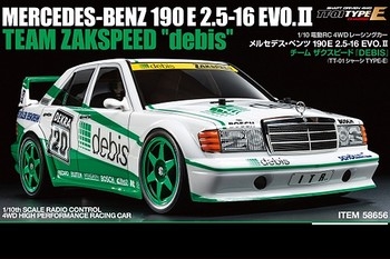 Tamiya RC Mercedes-Benz 190E "Debis" - TT01 INC ESC - 58656