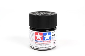 Acrylic X-1 Black - 10ml Bottle