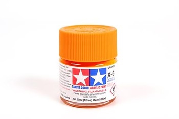 Acrylic X-6 Orange - 10ml Bottle
