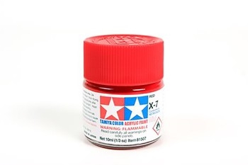 Acrylic X-7 Red - 10ml Bottle