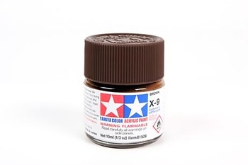 Acrylic X-9 Brown - 10ml Bottle