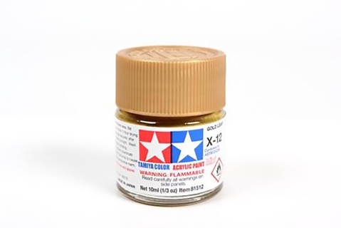 Acrylic X-12 Gold Leaf - 10ml Bottle
