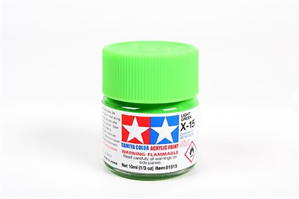 Acrylic X-15 Light Green - 10ml Bottle