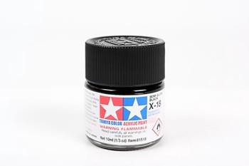 Acrylic X-18 Semi Gloss Black - 10ml Bottle