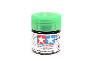 Acrylic X-25 Clear Green - 10ml Bottle