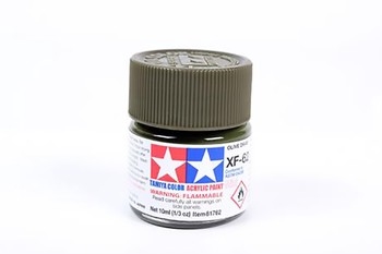 Acrylic XF-62 Olive Drab - 10ml Bottle