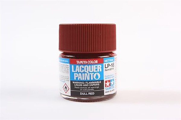 LP-18 Matt Dull Red Lacquer Paint - 10ml