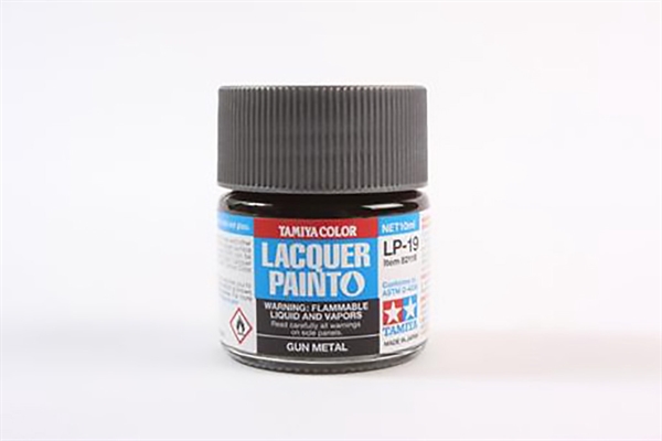 LP-19 Gloss Gun Metal Lacquer Paint - 10ml