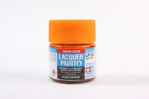 LP-53 Gloss Clear Orange Lacquer Paint - 10ml