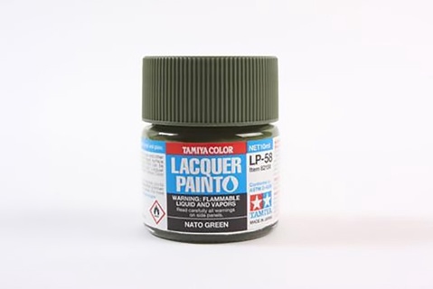 LP-58 Matt Nato Green Lacquer Paint - 10ml