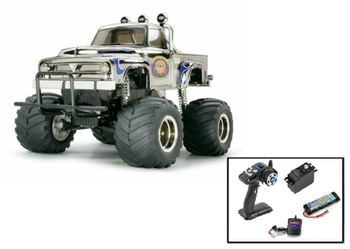 Tamiya RC Midnight Pumpkin Chrome Edition Steerwheel Bundle - 58365