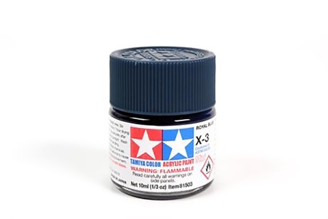 Acrylic X-3 Royal Blue - 10ml Bottle