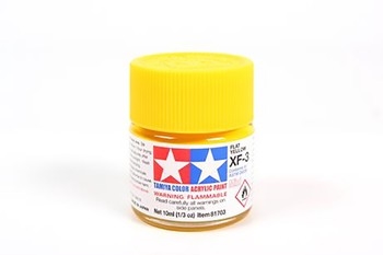 Acrylic XF-3 Flat Yellow - 10ml Bottle