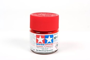 Acrylic XF-7 Flat Red - 10ml Bottle