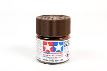Acrylic XF-79 Flat Linoleum Deck Brown Paint - 10ml Bottle