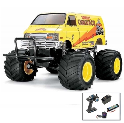 Tamiya RC Lunch Box Kit Steerwheel Bundle - 58347