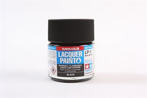 LP-1 Gloss Black Lacquer Paint - 10ml