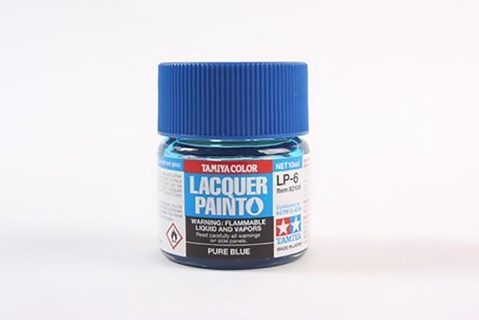 LP-6 Gloss Pure Blue Lacquer Paint - 10ml