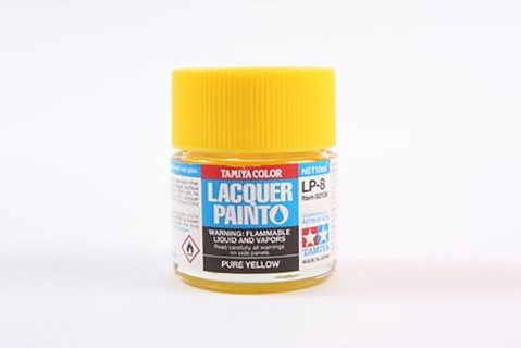 LP-8 Gloss Pure Yellow Lacquer Paint - 10ml