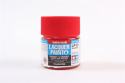 LP-21 Gloss Italian Red Lacquer Paint - 10ml
