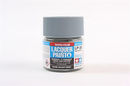 LP-36 Matt Dark Ghost Grey Lacquer Paint - 10ml