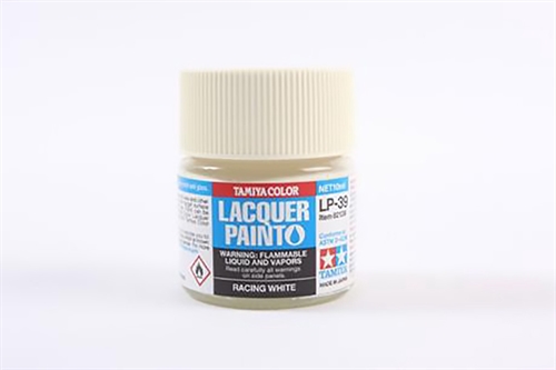 LP-39 Gloss Racing White Lacquer Paint - 10ml