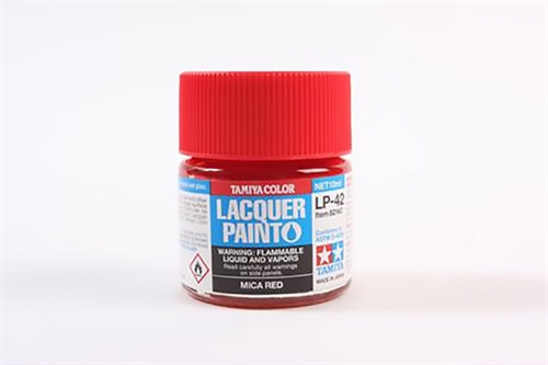 LP-42 Gloss Mica Red Lacquer Paint - 10ml