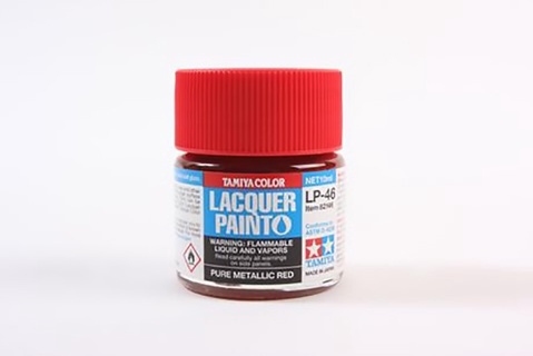 LP-46 Gloss Pure Metallic Red Lacquer Paint - 10ml