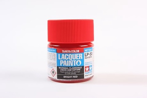 LP-50 Gloss Bright Red Lacquer Paint - 10ml
