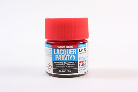 LP-52 Gloss Clear Red Lacquer Paint - 10ml