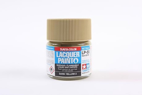 LP-55 Matt Dark Yellow 2 Lacquer Paint - 10ml