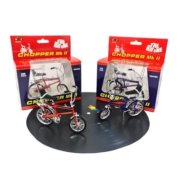 Chopper MKII Bicycle 1:12 Die Cast Model - Twin Pack Infra Red/Ultra Violet