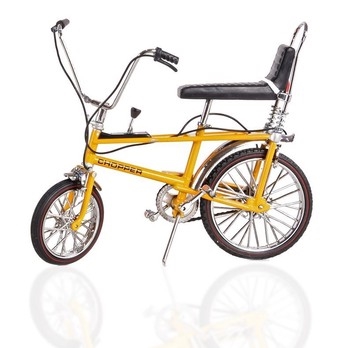 Chopper MK1 Bicycle 1:12 Die Cast Model - Yellow