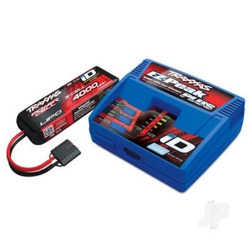 Battery / charger completer pack (includes #2970 iD charger (1), #2849X 4000mAh 11.1v 3-Cell 25C LiPo Battery (1)) (for UK)