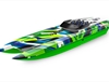DCB M41 Widebody 110 40in Brushless Electric Catamaran Race Boat Green + TQi 2-ch TSM VXL-6s Marine Velineon 540XL