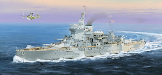 HMS Warspite 1942 1/350 Plastic Model Kit