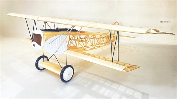 Valueplanes Fokker DVII WW1 Fighter Laser Cut Balsa Kit 83" 2.1M
