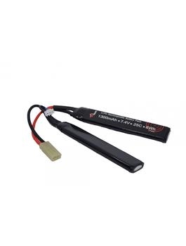 Airsoft 7.4V 1300mAh 25C LiPo Cranestock battery (Mini Tamiya)