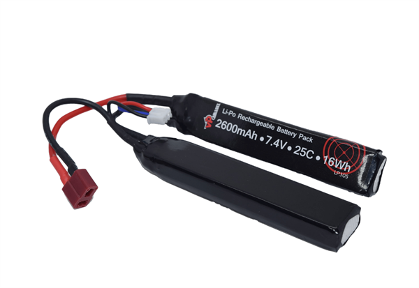 Airsoft 7.4V 2600mAh 25C LiPo Cranstock battery (Deans)