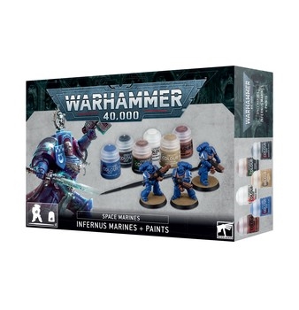 SPACE MARINES: INFERNUS MARINES AND PAINTS SET