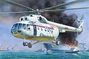 Russian Rescue Helicopter Mil Mi-8 1/72