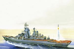 Russian Missile Cruiser "Petr Velikiy" 1/700