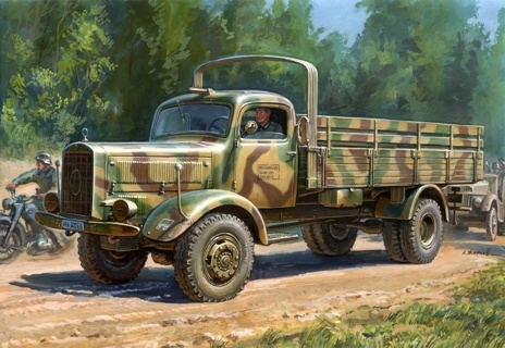 WWII German Heavy 4WD Cargo Truck Schwerer LKW 4.5T L4500A
