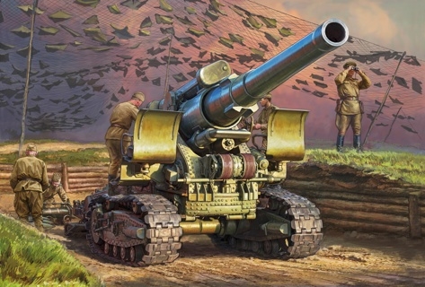 Soviet WWII M1931 (B-4) 203mm Howitzer "Stalin's Sledgehammer"