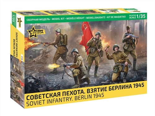 Soviet Infantry Berlin 1945 5 Figures